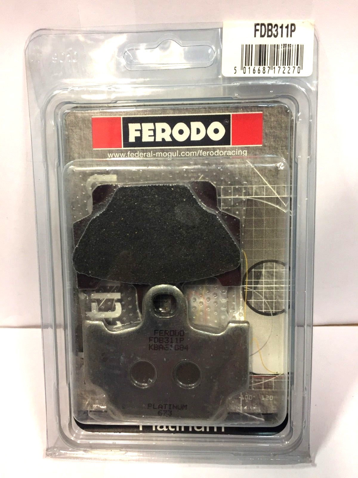 FDB311P CP PASTIGLIE FRENO FERODO YAMAHA VIRAGO 250 -XT 350 -XT 600 -XT 650