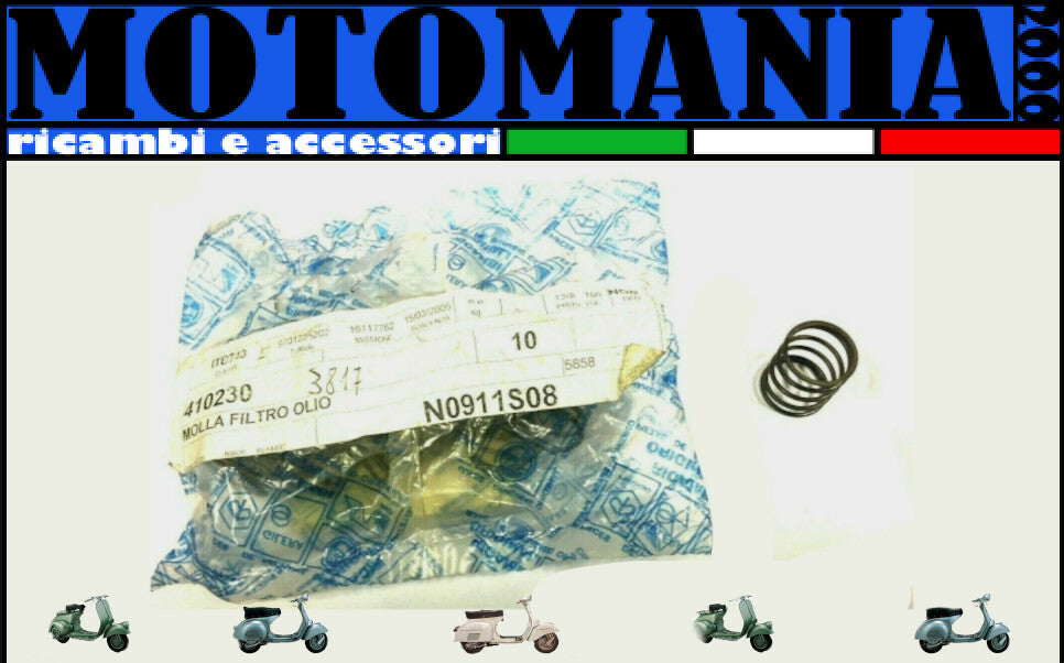 410230 ORIGINAL OIL FILTER SPRING Piaggio Vespa