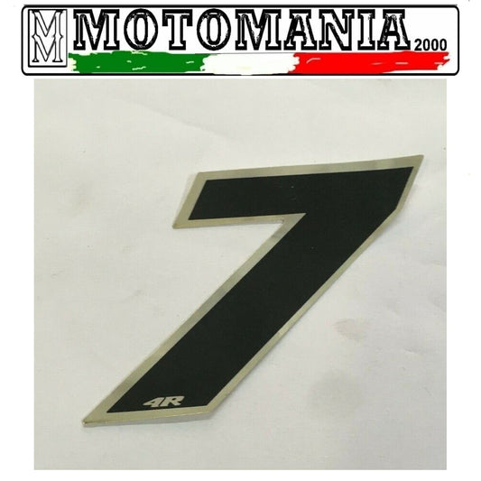 NUMERO 7 NERO ADESIVO LARGHEZZA 5 MM LUNGHEZZA 5 MM *