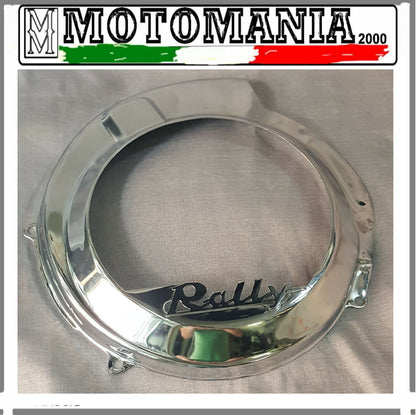 COPRIVENTOLA VESPA RALLY TUTTI I MODELLI CON SCRITTA IN ACCIAIO TUTTO CROMATO