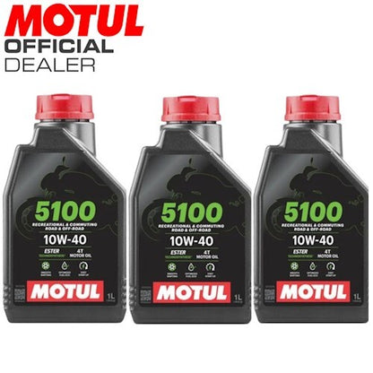 104066  OLIO MOTORE MOTUL  5100 10W40 4T - 3L   *