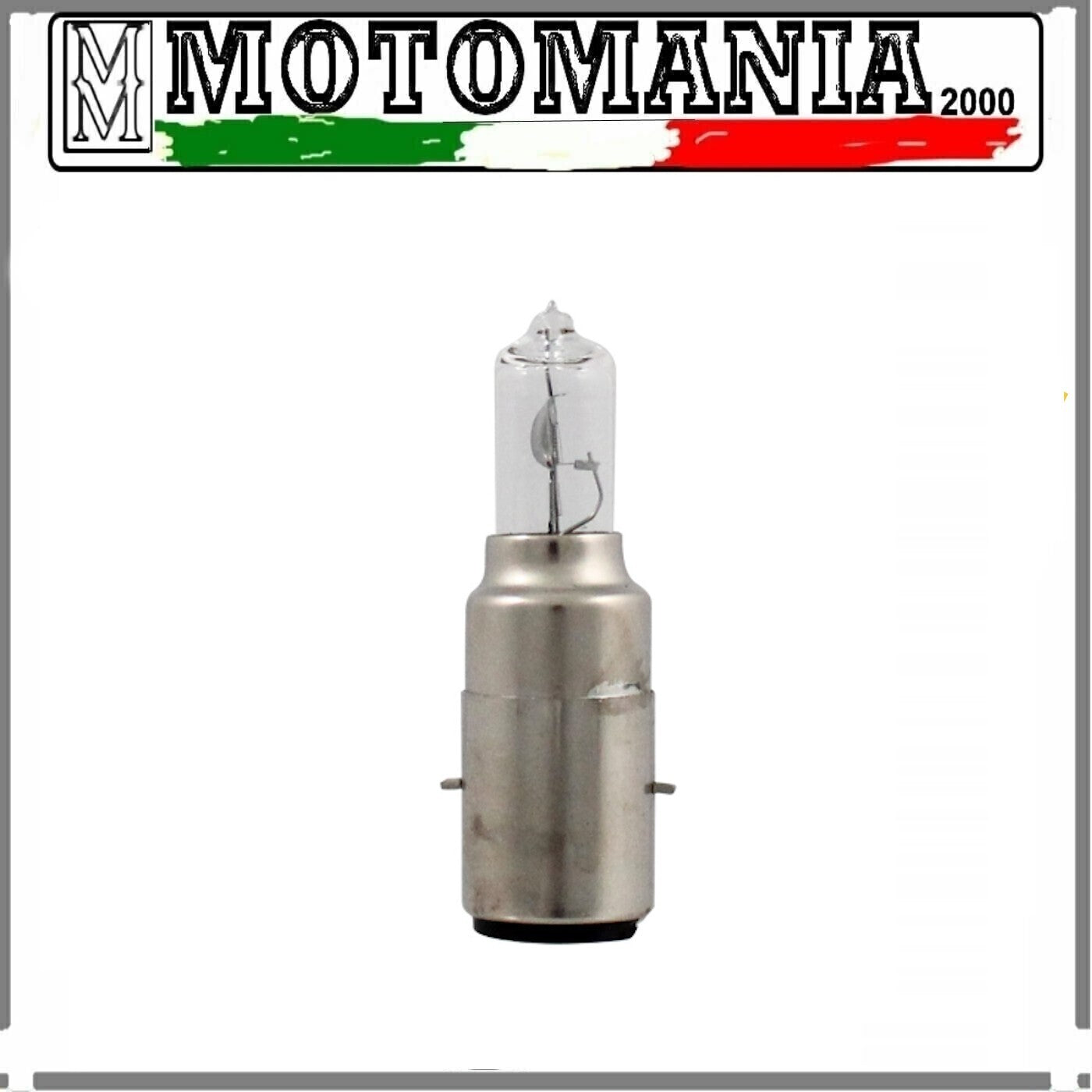 FLOSSER BULB 12V 35/35W BA20D - WHITE FOR PIAGGIO VESPA/ZIP/LIBERTY/FLY
