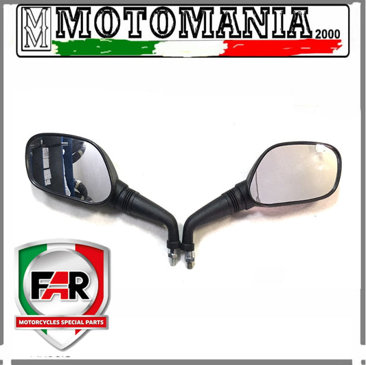 COPPIA SPECCHI RETROVISORI NERI SX E DX PER YAMAHA X-CITY 250 XC 300