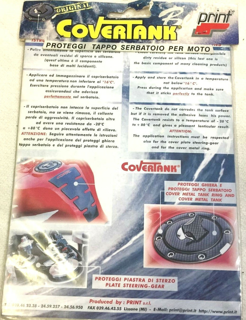 PROTEZIONE SERBATOIO RESINATO CARBONIO PER MOTO DUCATI