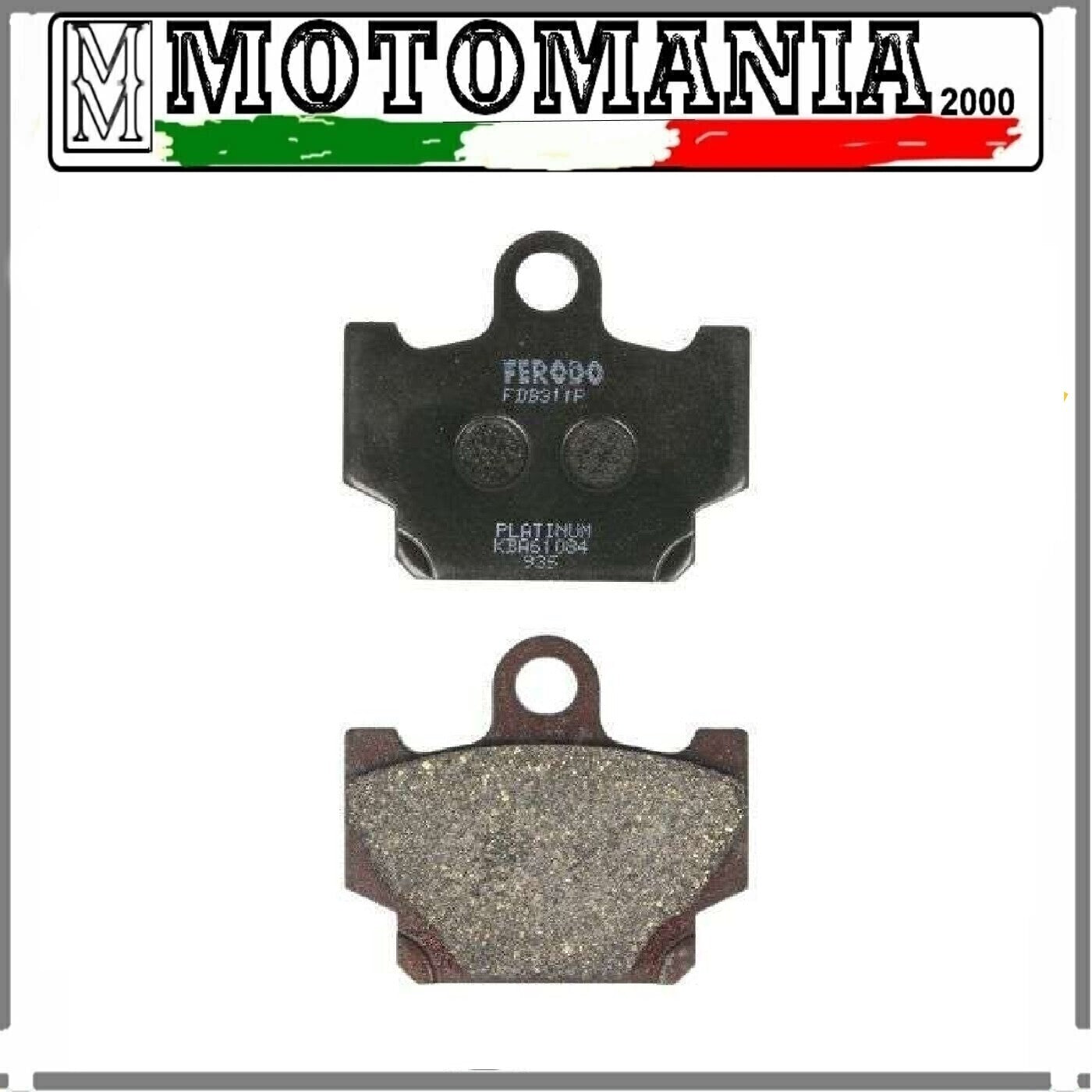 FDB311P PASTIGLIE FRENO ANTERIORE PLATINUM PER YAMAHA TRIUMPH APRILIA