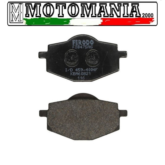 FDB475AG PASTIGLIE FRENO ANT. E POST. ARGENTATE PER YAMAHA TRIUMPH MBK MALAGUTI*