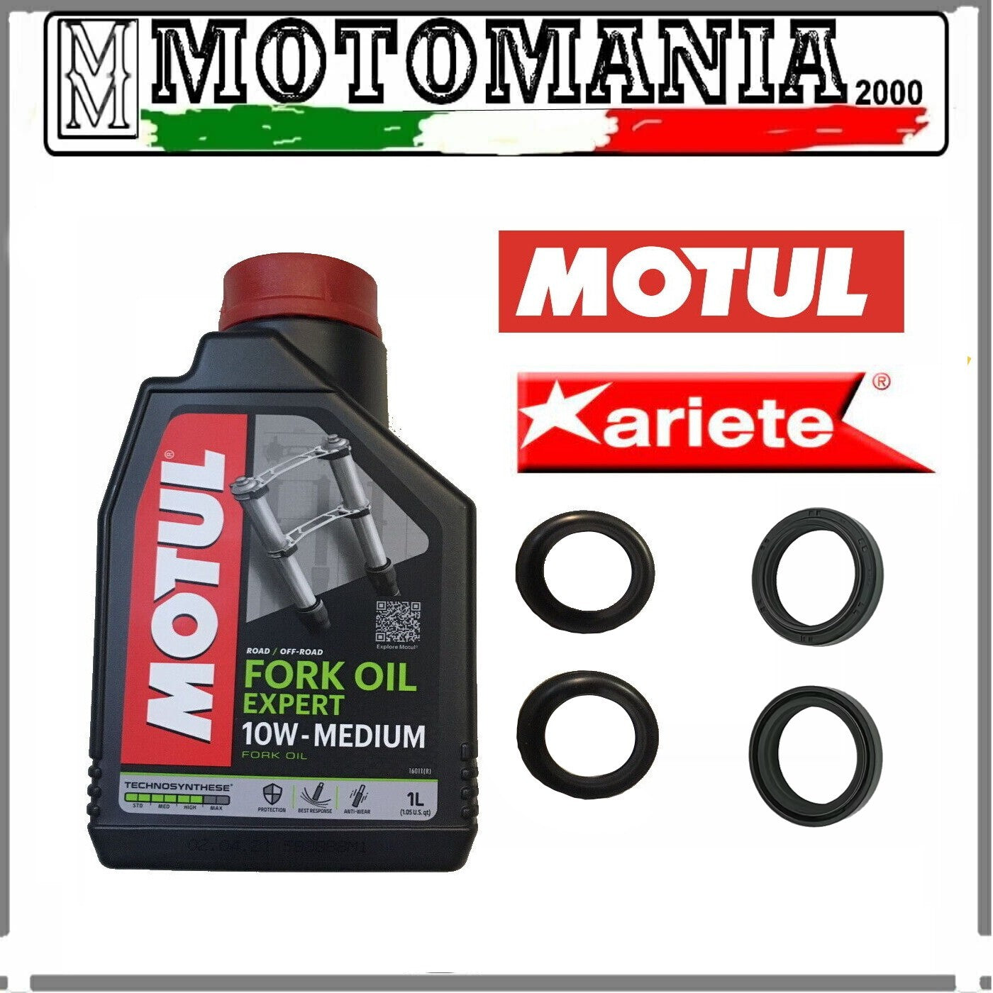 OIL + DUST COVER + OIL MOTUL 10W HONDA SH i 125-150 / YAMAHA YP MAJESTY 250