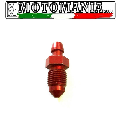 ERGAL MOTORCYCLE BRAKE BLEED SCREW M 10X1 RED *