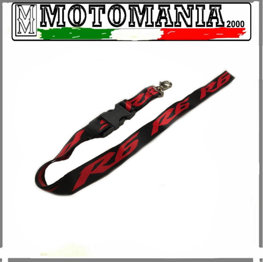 LACCIO PORTA CHIAVE YAMAHA NERO E ROSSO