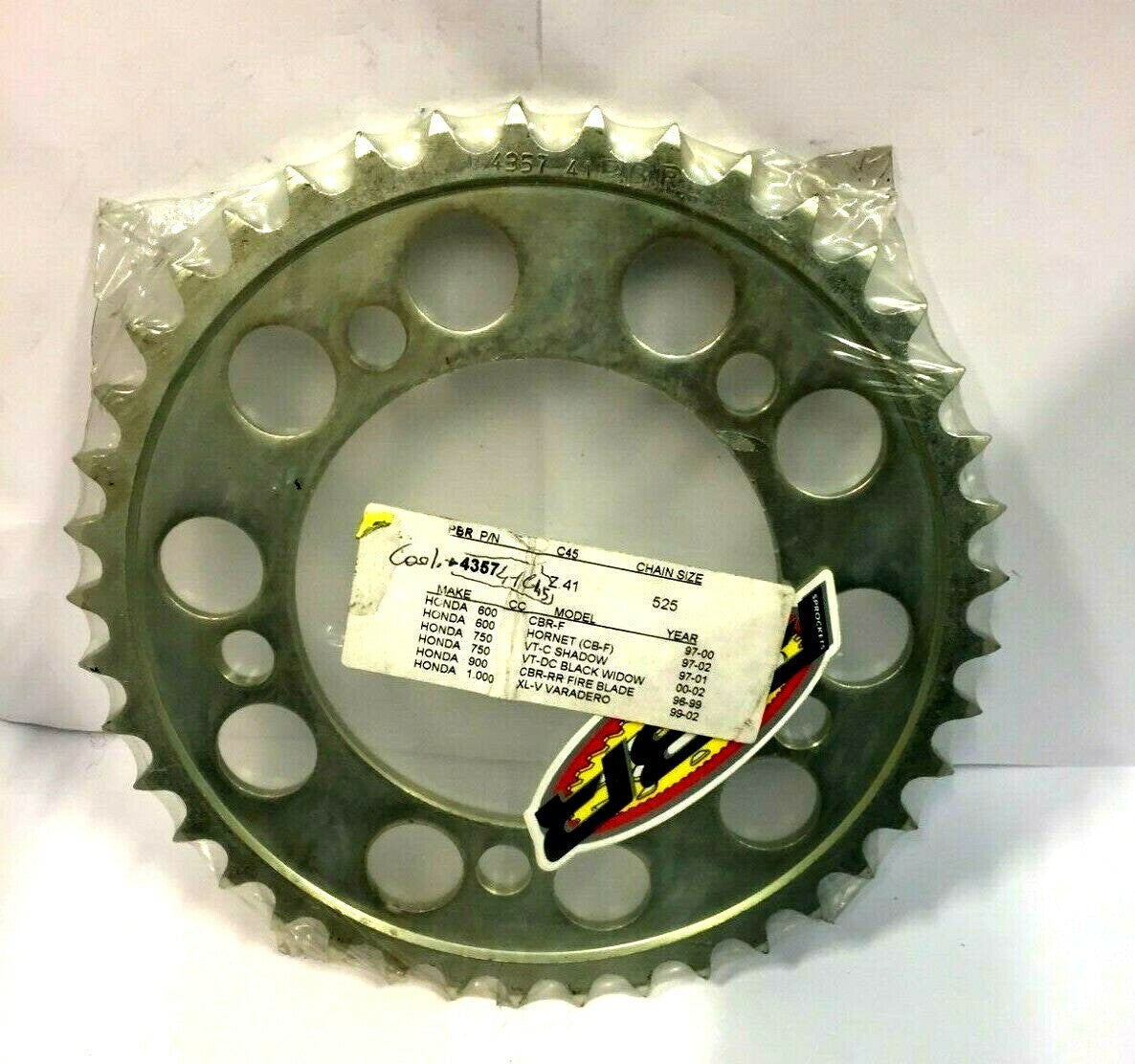 435741C45 CORONA DENTI 41 PASSO 525 PBR HONDA VT-DC 750 BLACK WIDON 2000-2002