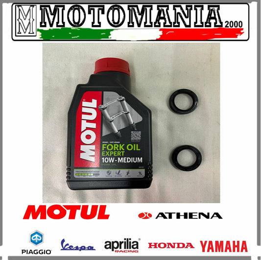 KIT PARAOLIO E OLIO FORCELLA MOTUL 10W APRILIA GILERA PIAGGIO