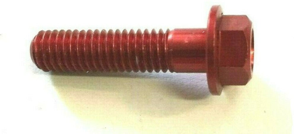 RED HEX HEAD SCREW FOR ERGAL FAIRINGS 6X25 *