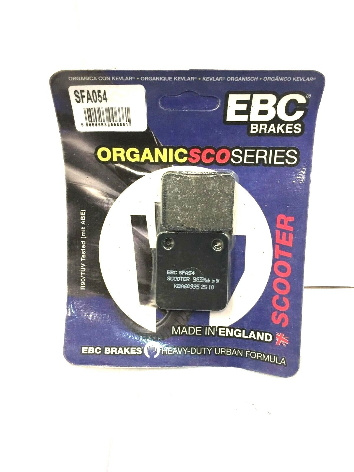 FA054 CP BRAKE PADS EBC PEUGEOT 125 SUM UP VIVACITY 50 2T -08-15
