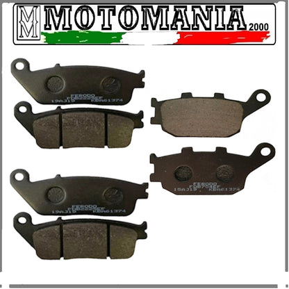 SERIE PASTIGLIE FRENO ANTER. E POSTER.  PER HONDA HORNET 600/600S  DA 98 A 02  *