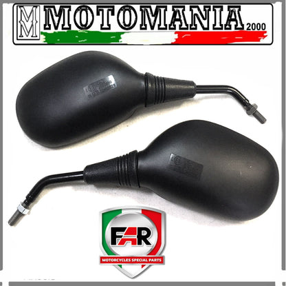 PAIR OF BLACK LEFT AND RIGHT MIRRORS FOR HONDA SH 125/150/300 2007-2016