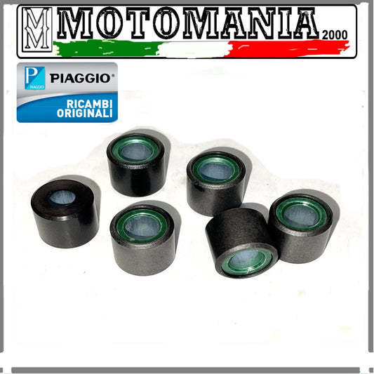 KIT 6 RULLI VARIATORE PIAGGIO PER VESPA  PRIMAVERA - VESPA SPRINT - LIBERTY IGET