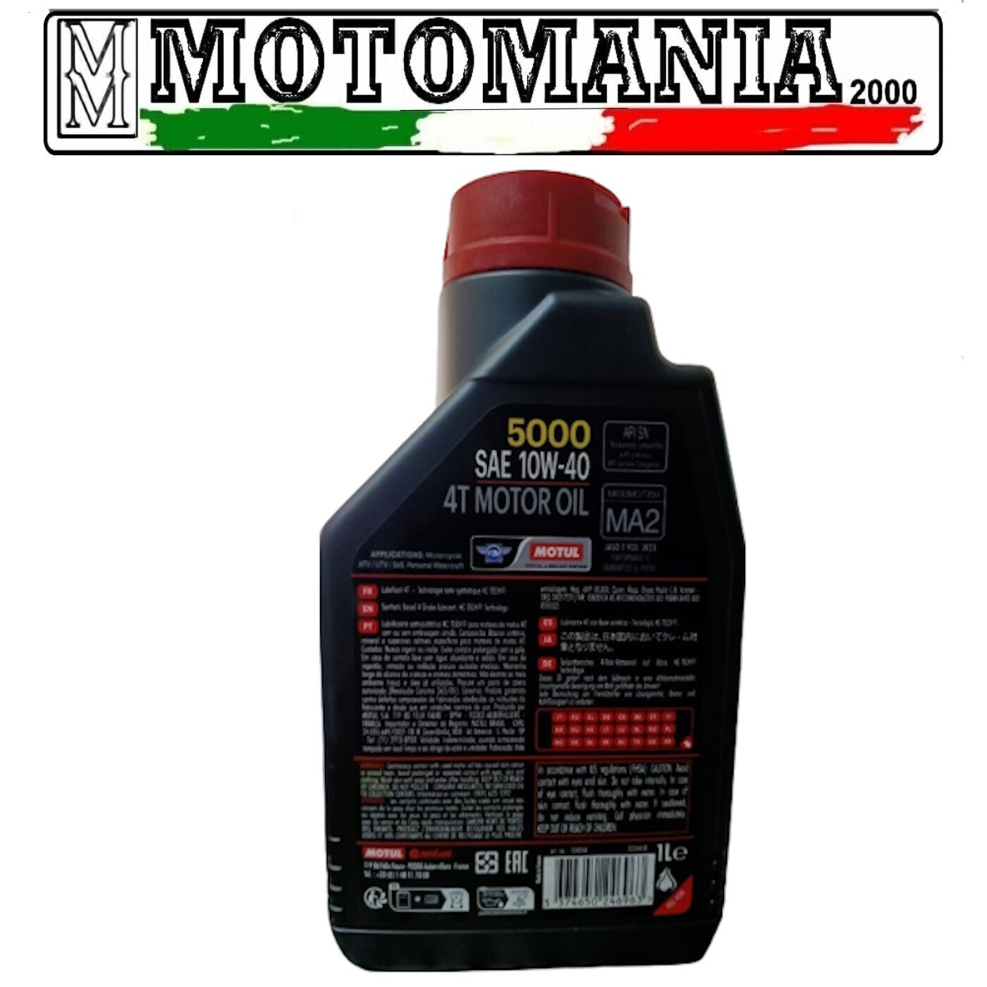 104054 OLIO MOTORE  MOTUL  5000 10W40 4T - 1L  *