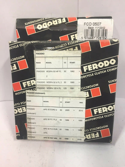 FCD0507 DISCHI FRIZIONE FERODO PIAGGIO APE 50 FL3 50 ANNO DAL 1996 AL 1999