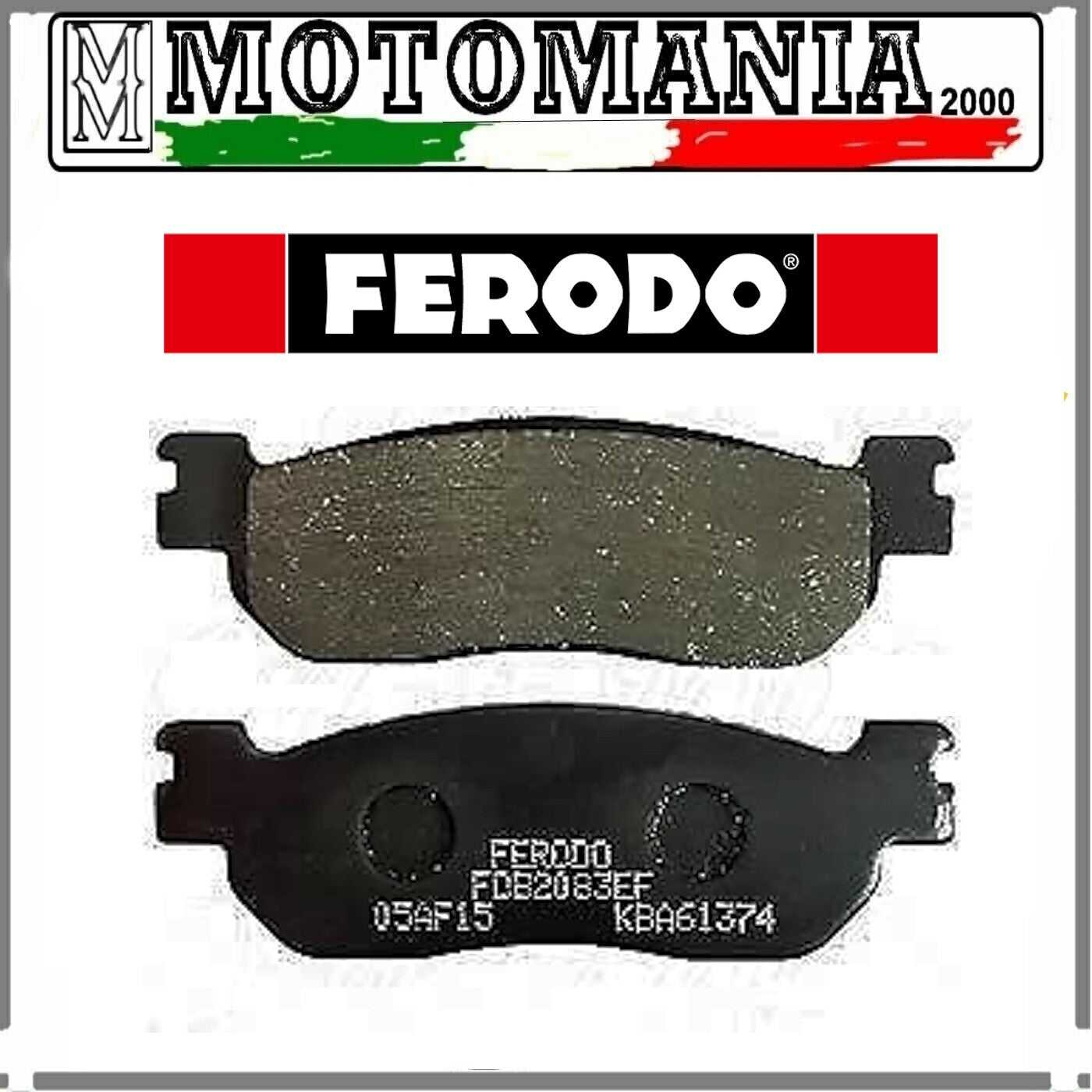 FDB2083EF PASTIGLIE FRENO POSTERIORE ECO F ITALJET MBK YAMAHA*