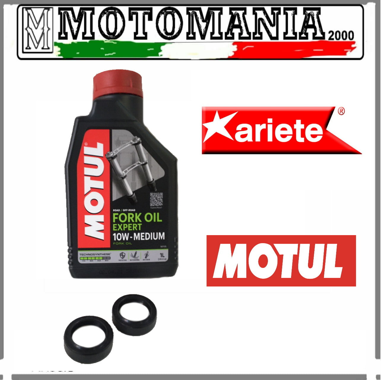 KIT PARAOLI + OLIO FORCELLA 10W YAMAHA CYGNUS 125 97-99-BOOSTER 50 FLY ONE 150