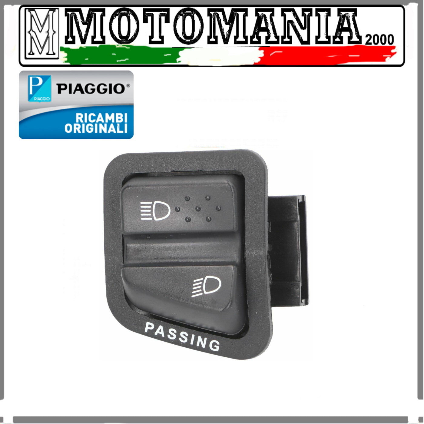 ORIGINAL PIAGGIO HIGH BEAM LIGHTING SWITCH FOR APRILIA - BEVERLY -
