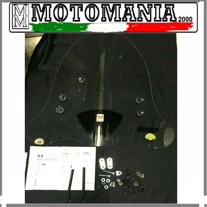 E41 PARABREZZA PARAVENTO ISOTTA PER YAMAHA BOOSTER 50 COMPLETO DI ATTACCHI*