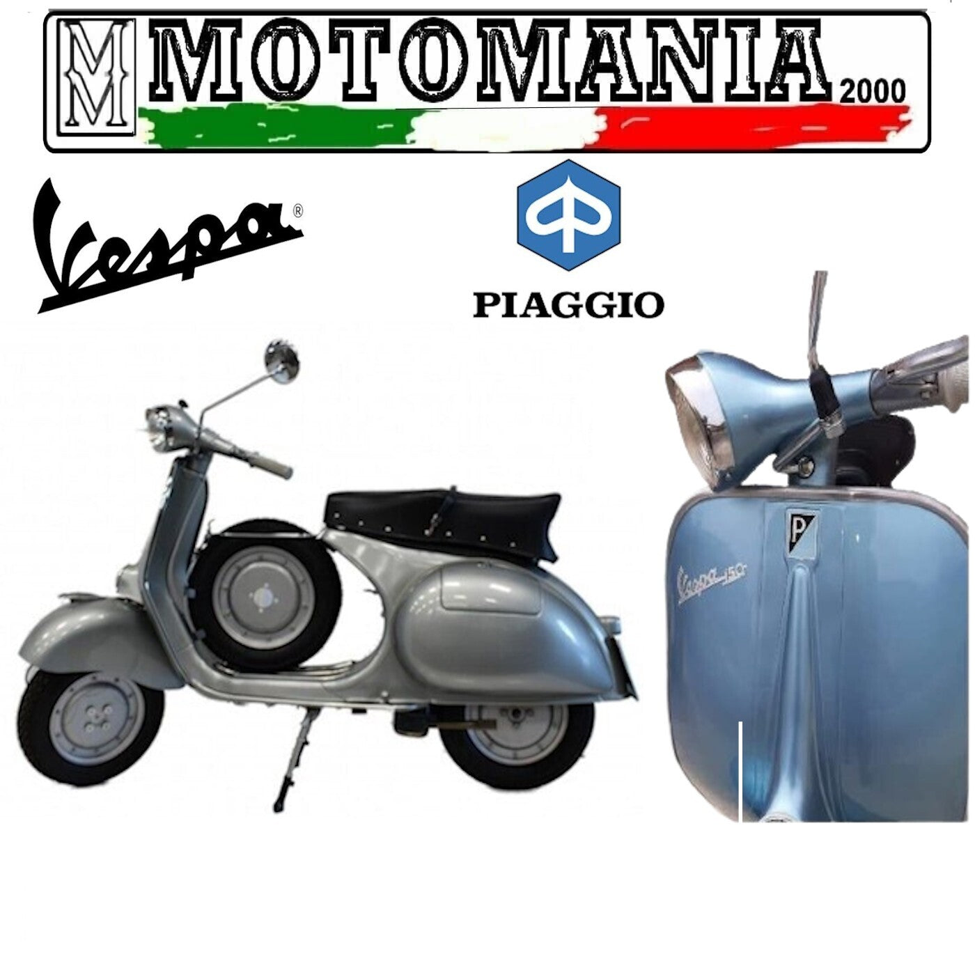 SPECCHIETTO SX OMOL. CON ATTACCO PER VESPA 125-150 VB1 VNB VBB GS 150  *