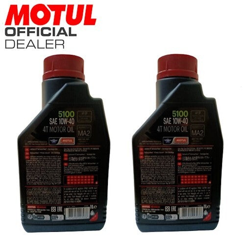 104066  OLIO MOTORE MOTUL  5100 10W40 4T - 2L   *