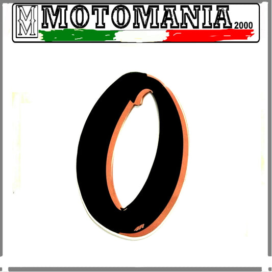 NUMBER 0 NEON BLACK WIDTH 10MM LENGTH 10MM *