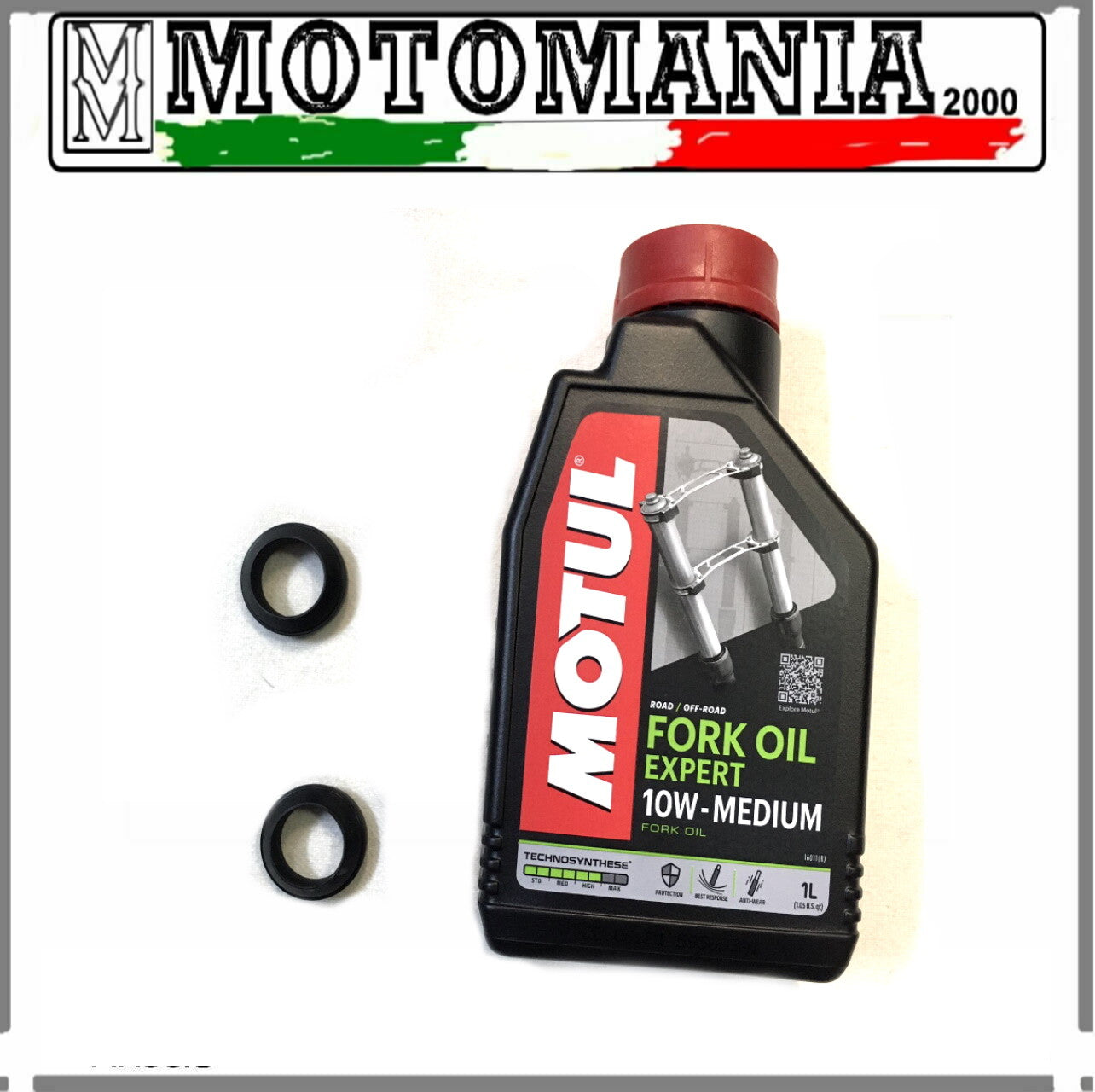 KIT PARAPOLVERE + OLIO FORCELLA 10W MOTUL PER GILERA PIAGGIO E PEUGEOT VEDI APPL