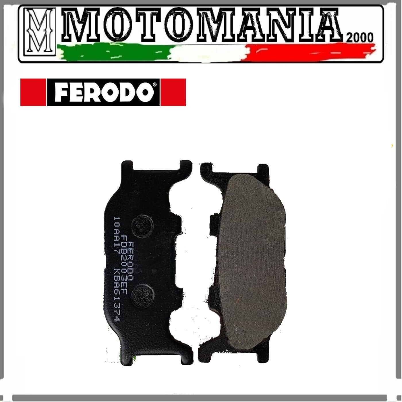 FDB2003EF PASTIGLIE FRENO ANTERIORE ECO F ITALJET YAMAHA