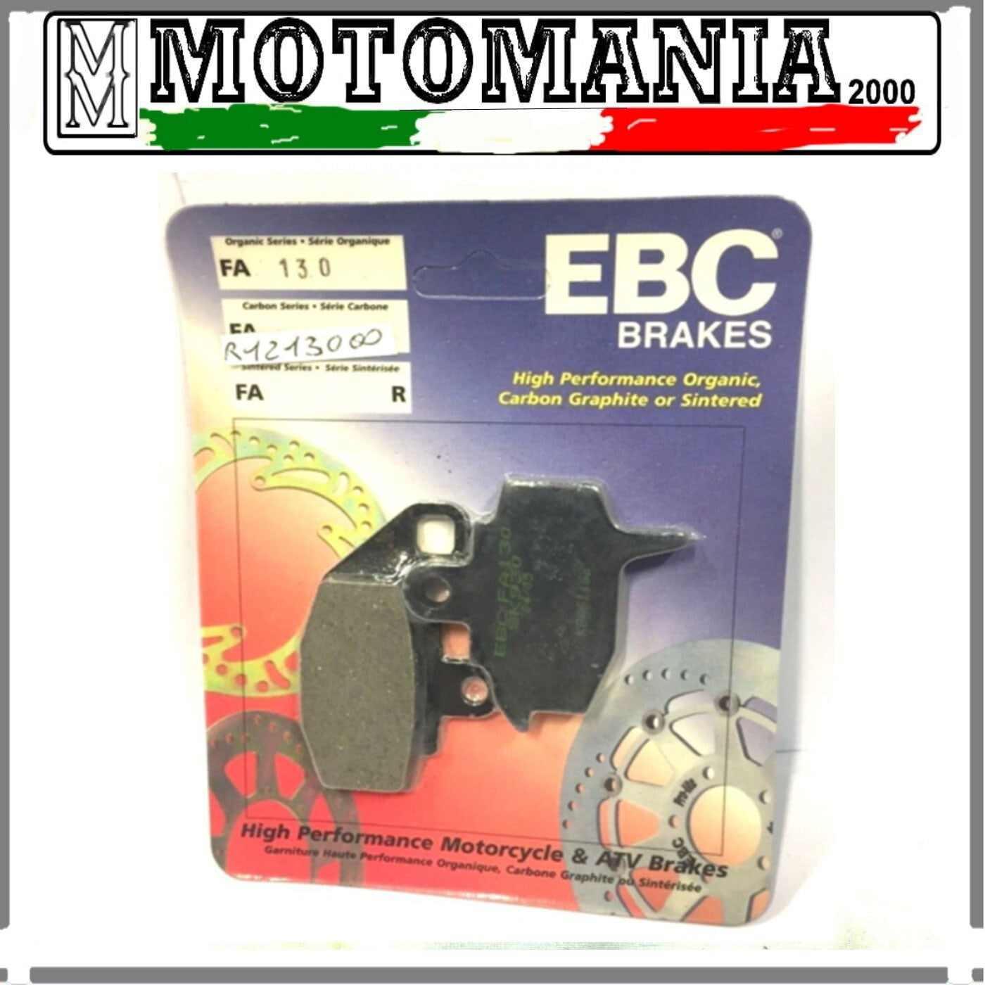 FA130 CP BRAKE PADS EBC KAWASAKI KX 125 -250 -500 YEAR 87-88 KLR 650 -87