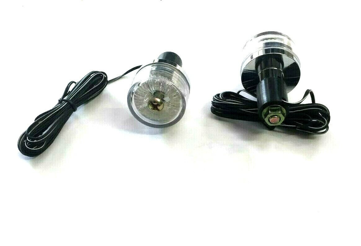 CP BILANCINI STERZO IN LEGA DI  ALLUMINIO CON TERMINALE ILLUMINATO A LED  BLU