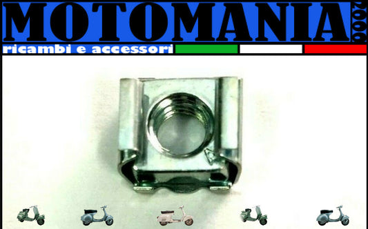 182872 ORIGINAL CAGE NUT Piaggio Ape - Vespa 6MM