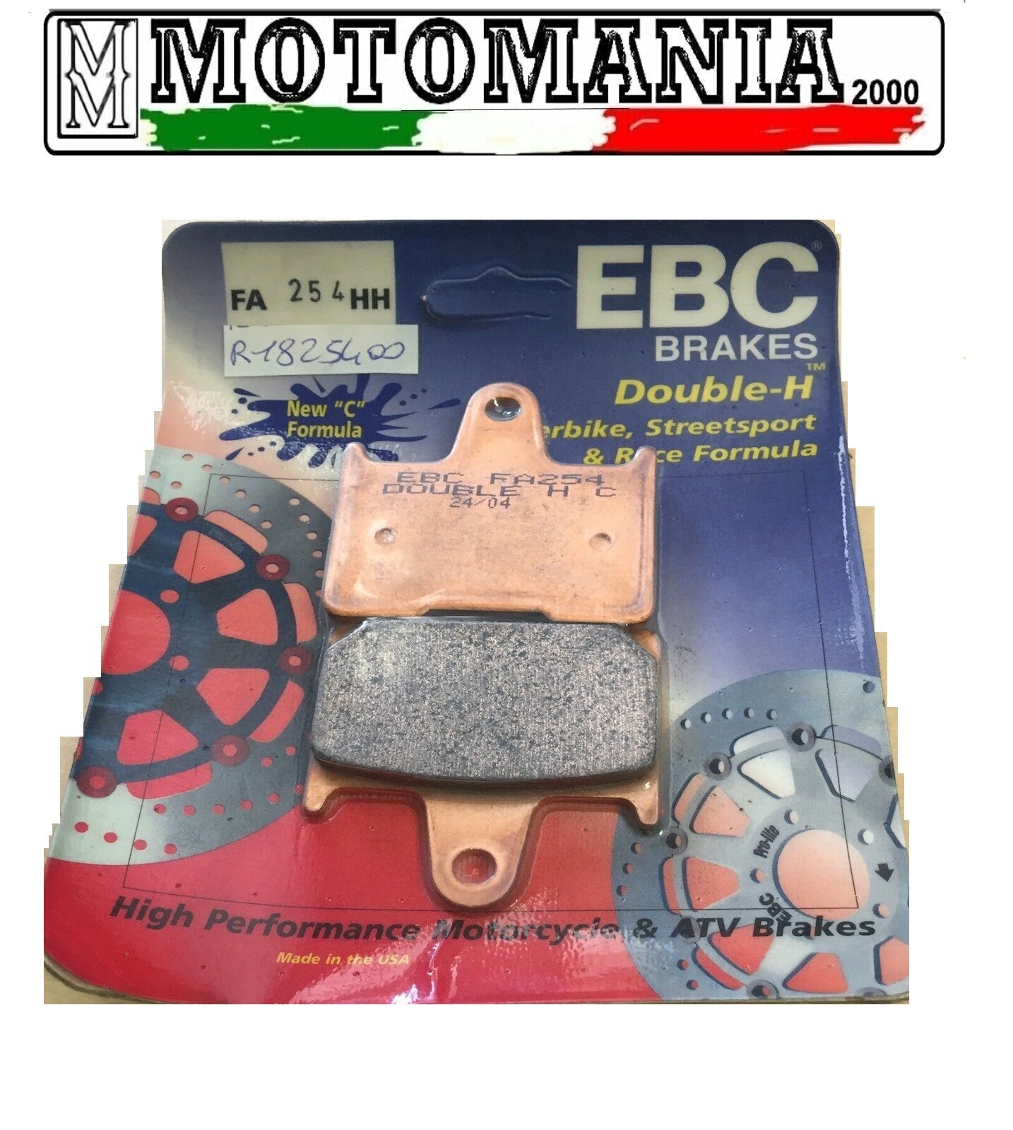 R1825400 CP SINTERED PADS. HARLEY DAVIDSON SUZUKI KAWASAKI HONDA FA254HH *