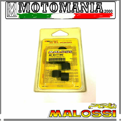 669417M0 KIT 6 RULLI VARIATORE 15X12 GR,7,8 MALOSSI SCOOTER 50 cc e MAXI SCOOTER