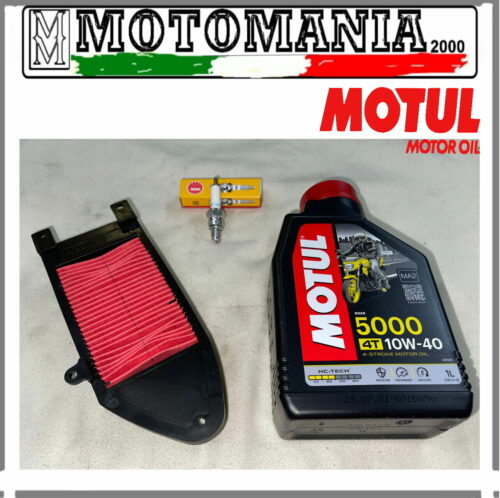 KIT TAGLIANDO KYMCO AGILITY 125 - 150 COMPRENDE OLIO MOTUL FILTRO ARIA CANDELA