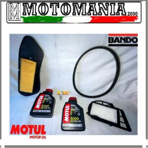 KIT TAGLIANDO PER X MAX 250 COMPRENDE OLIO MOTUL CANDELA FILTRO ARIA CINGHIA