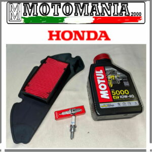 KIT TAGLIANDO HONDA SH 125 150 DAL 2001 - 2012 OLIO MOTUL FILTRO ARIA CANDELA